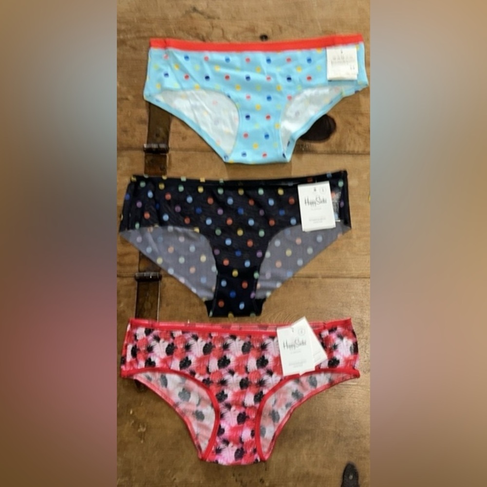 Woman’s Happy Socks Hipster and Cheeky Panties Small